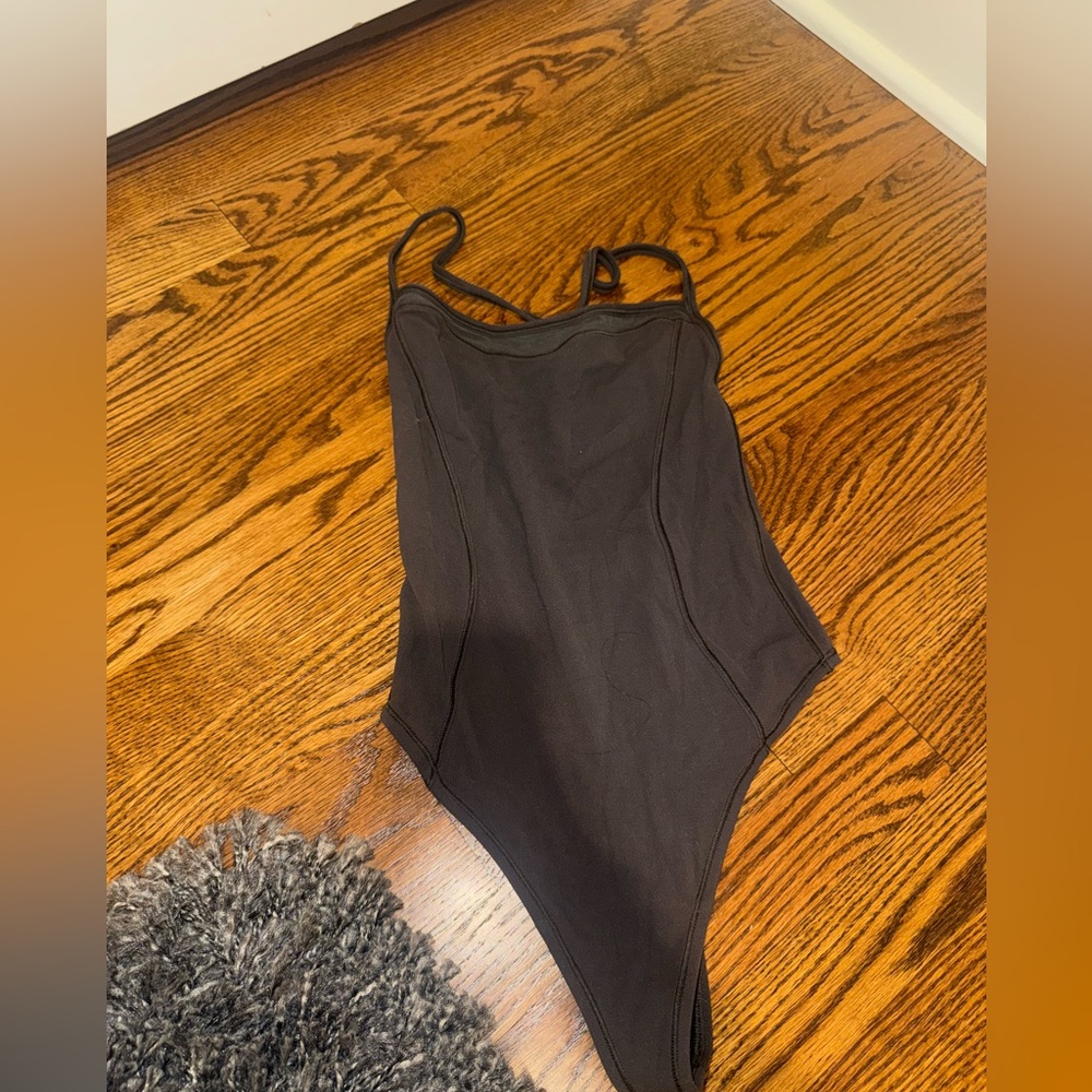 Lululemon grey thong bodysuit